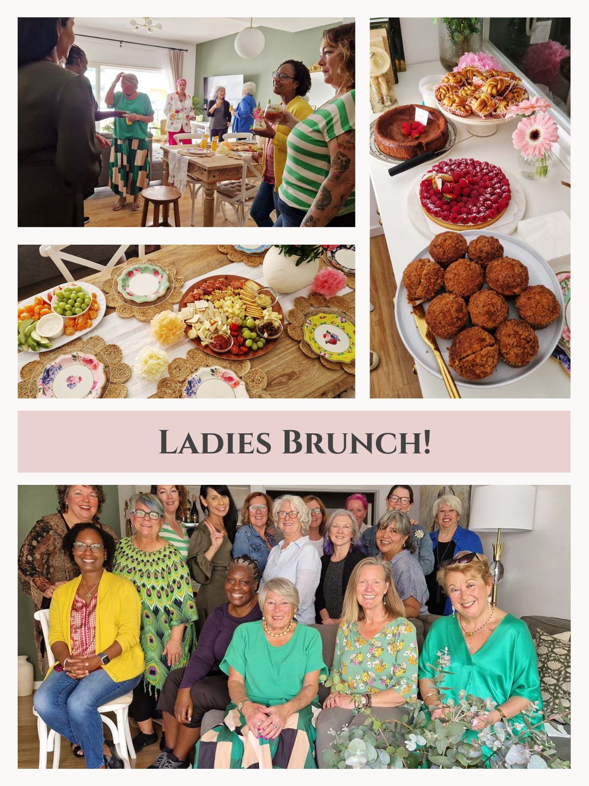 Ladies Brunch collage photo.