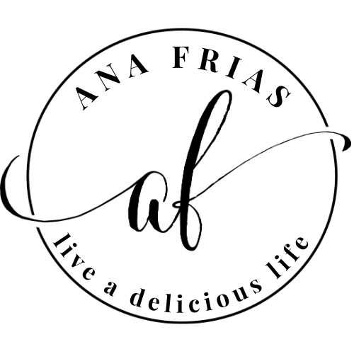 Ana Frias | Live A Delicious Life Blog Logo.