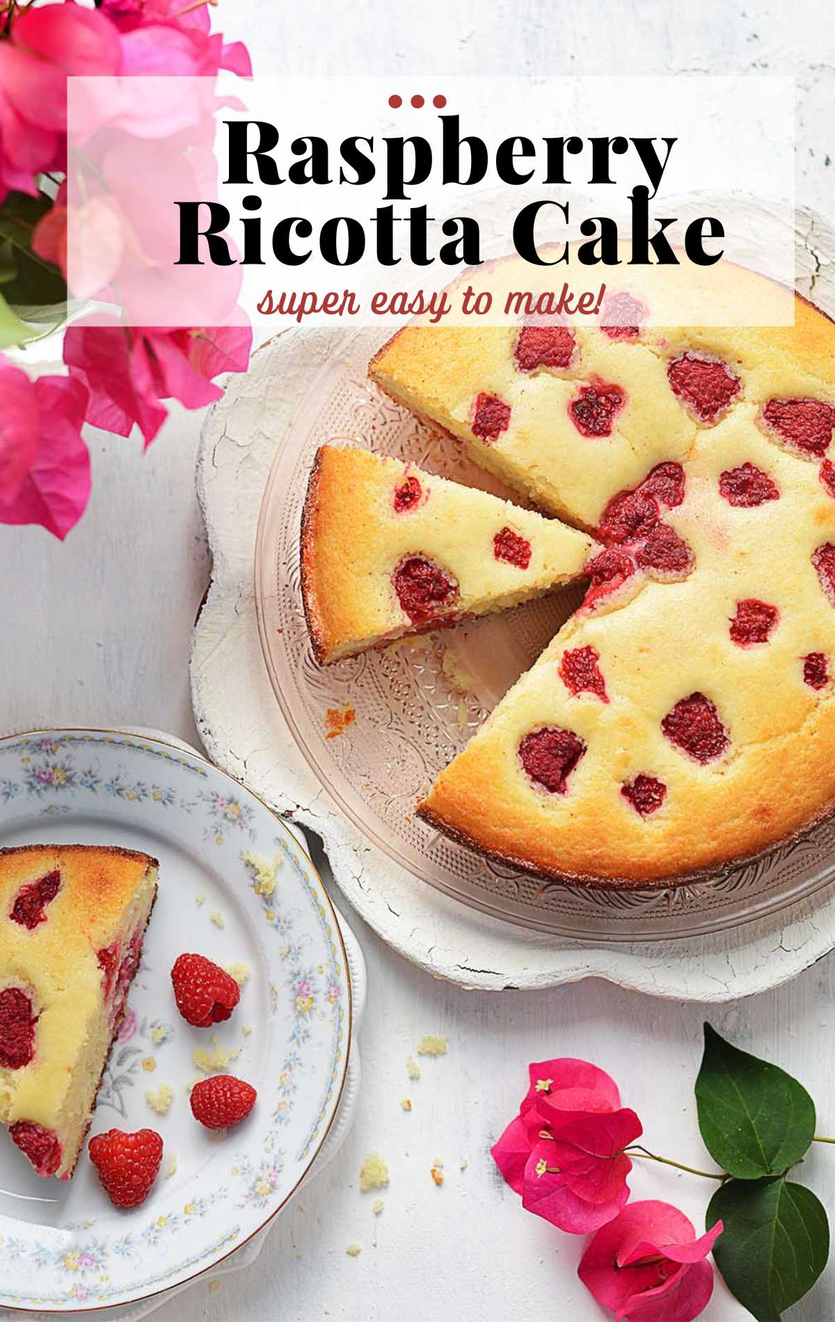 Raspberry Ricotta Cake Recipe Raspberry Ricotta Cake | Ana Frias