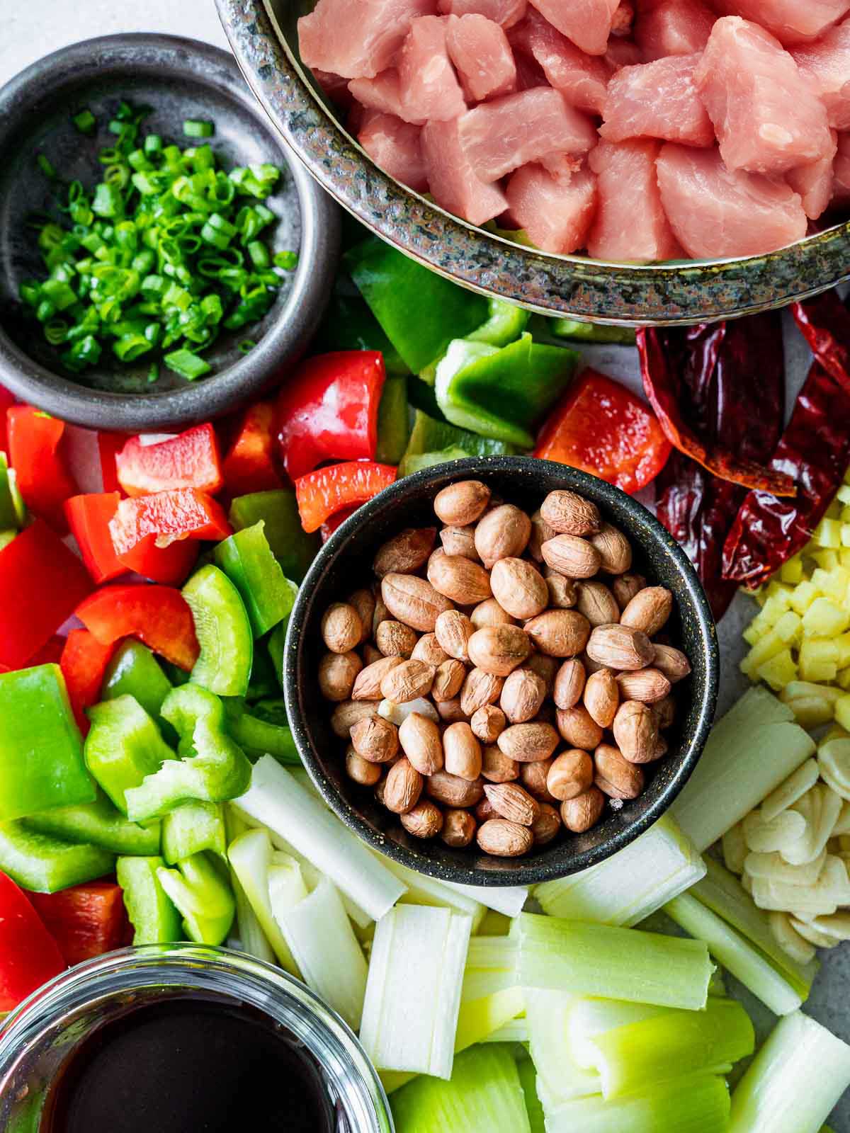 The ingredients for this recipe on the counter.